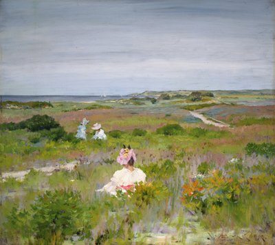 Landschap - Shinnecock, Long Island door William Merritt Chase